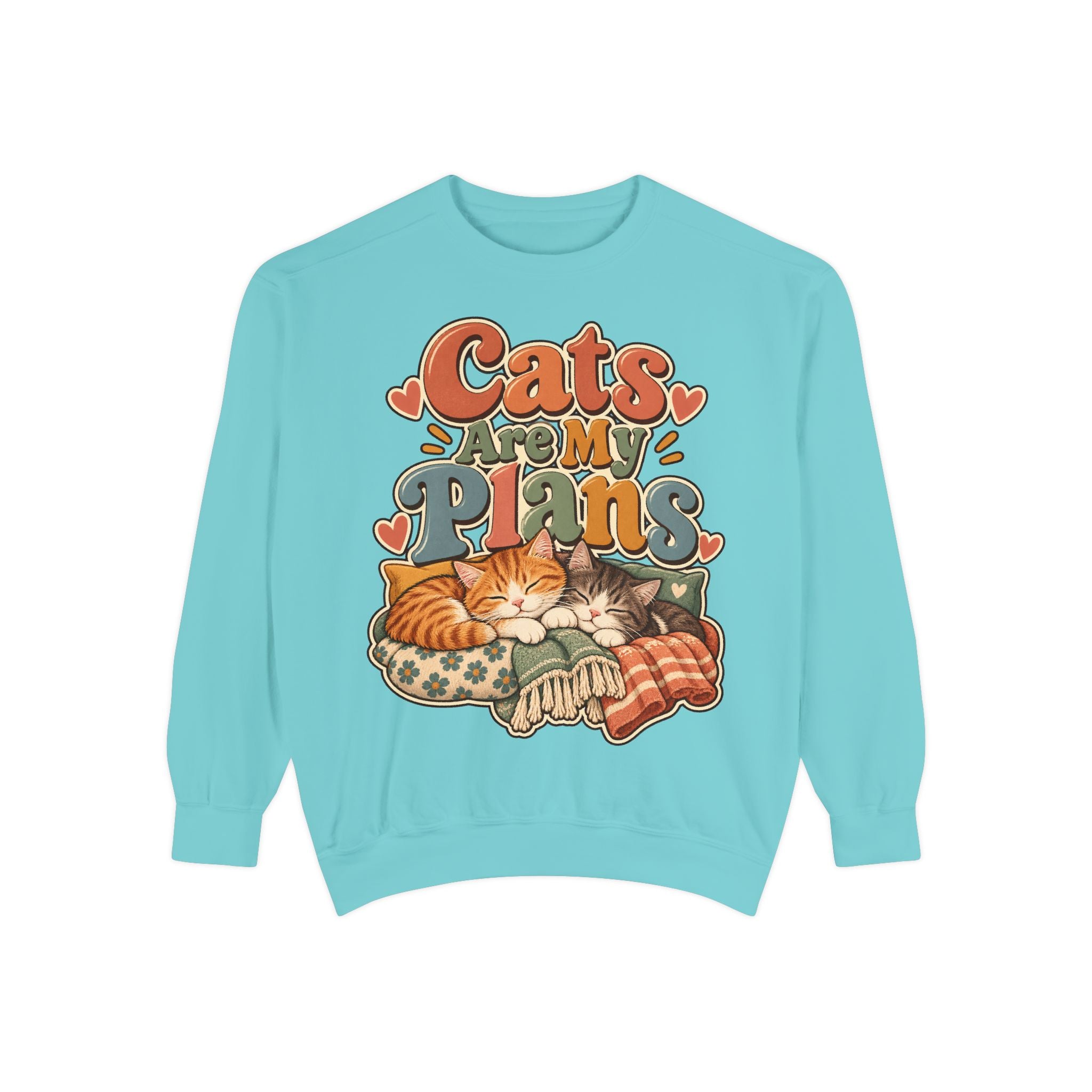 Cats Are My Plans Sweatshirt — Cozy Cat Lover Pullover - sweatshirt product image 6