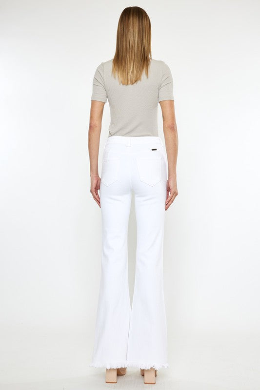 White High Rise White Flare Jeans, Kan Can USA, $ 89.95