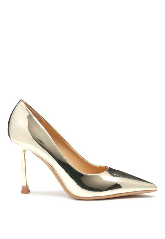 Shop Poudre Metallic Point Toe Stilettos Heels | Women's Boutique Shoes, Heels, USA Boutique