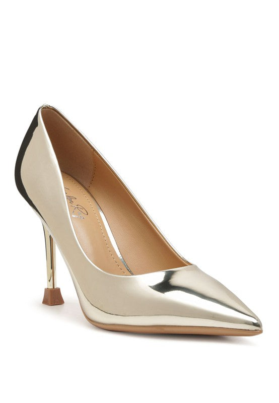 Shop Poudre Metallic Point Toe Stilettos Heels | Women's Boutique Shoes, Heels, USA Boutique