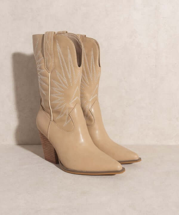 OASIS SOCIETY Emersyn - Western Starburst Embroidery Boots