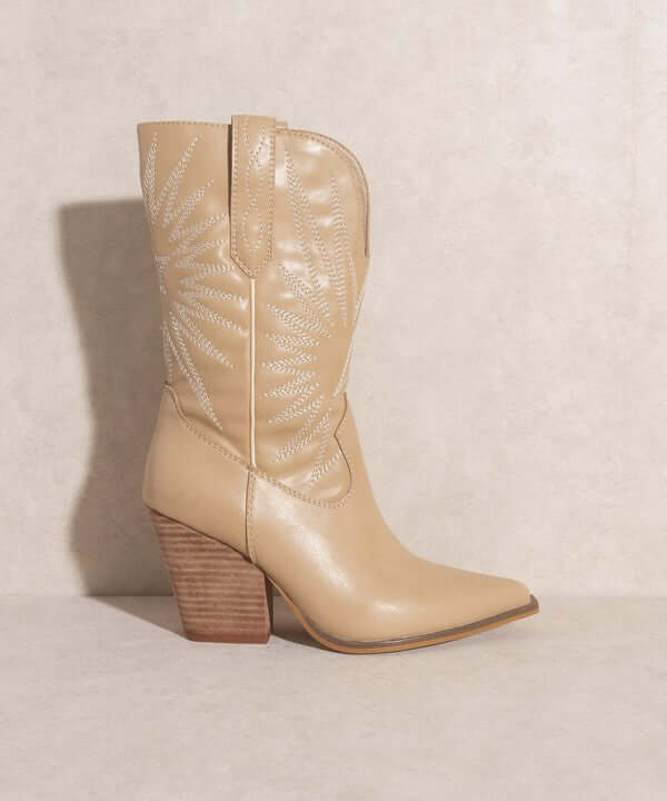 OASIS SOCIETY Emersyn - Western Starburst Embroidery Boots