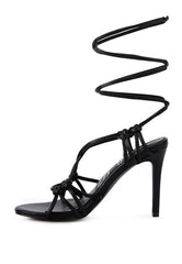 Shop Trixy Knot Lace Up High Heels Sandals | Women's Boutique Shoes, Heels, USA Boutique
