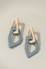 Shop Organic shape chunky link drop earrings, Earrings, USA Boutique