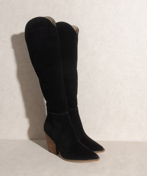Shop Oasis Society Clara - Knee-High Western Boots For Women, Knee High Boots, USA Boutique