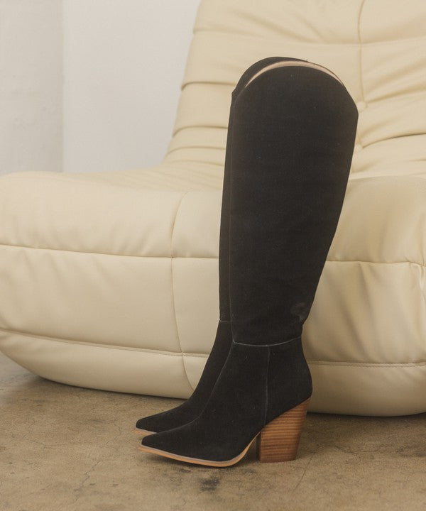 Shop Oasis Society Clara - Knee-High Western Boots For Women, Knee High Boots, USA Boutique