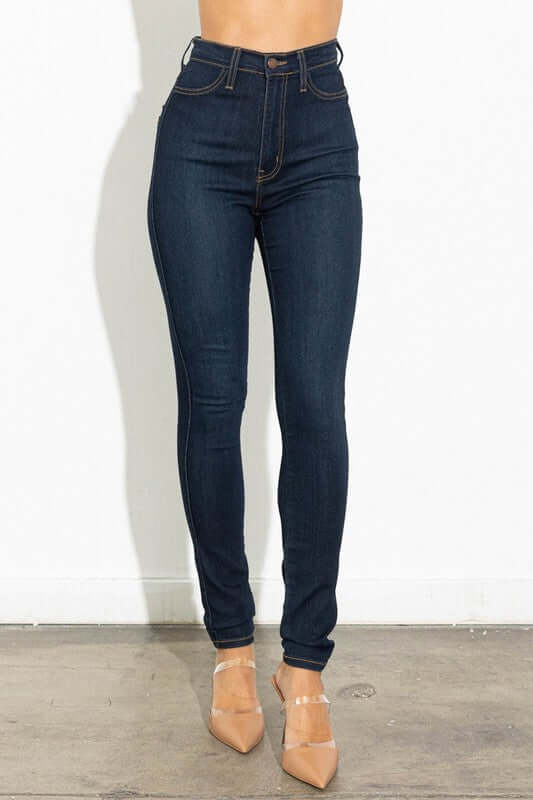 Dark Stone High Waisted Classic Skinny Jeans, Vibrant M.i.U, $ 57.95