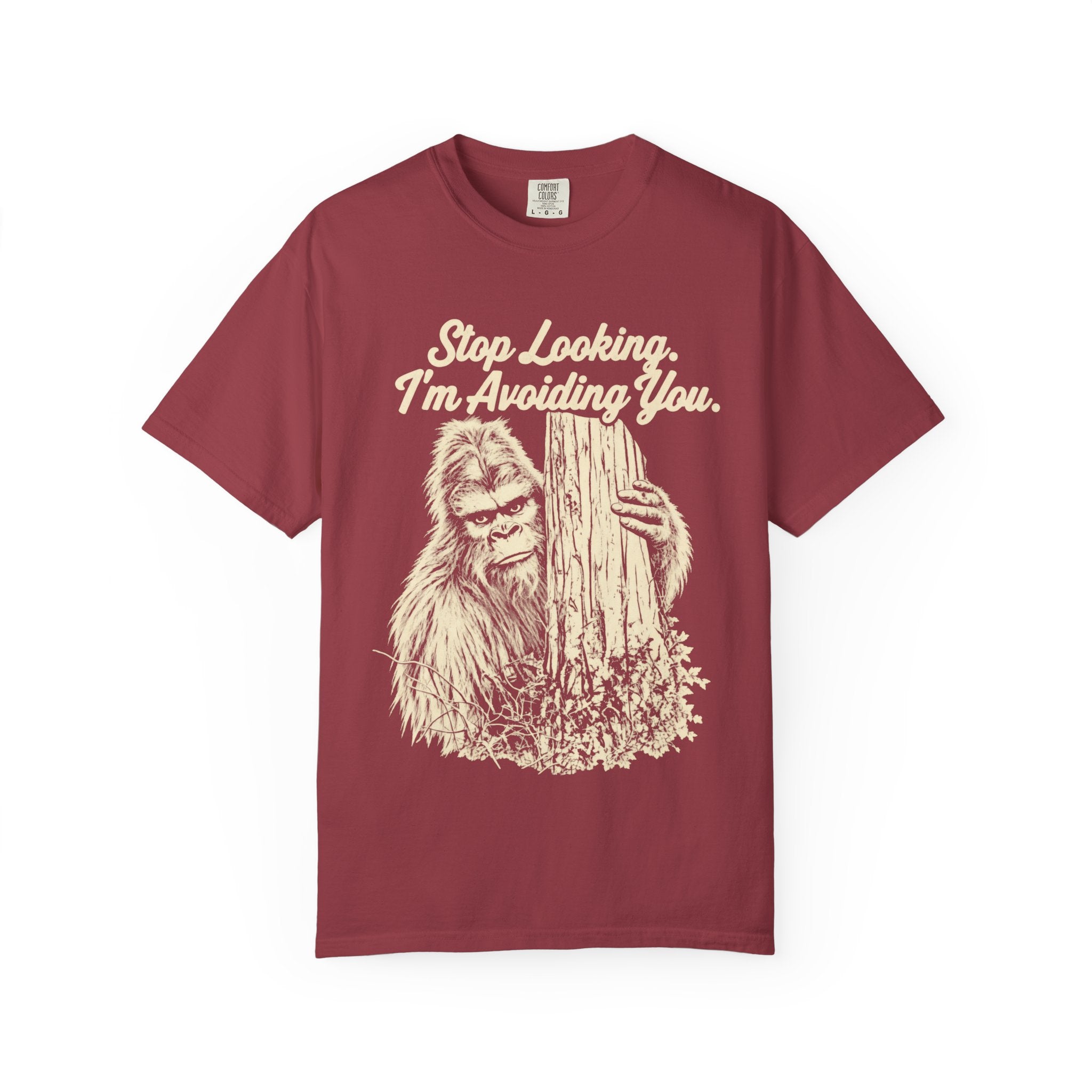 Stop Looking, I'm Avoiding You — Funny Bigfoot T-Shirt