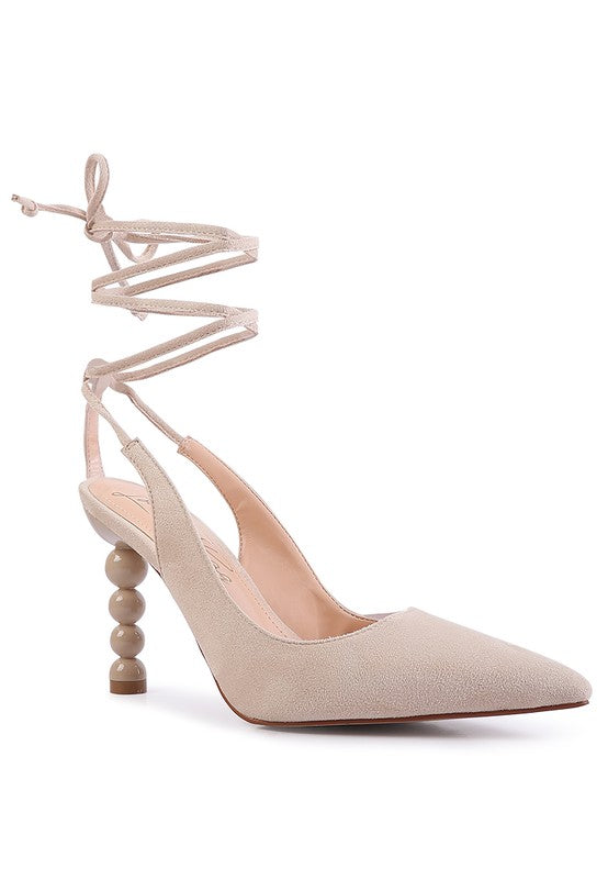 Shop Spiced Faux Suede Lace Up Party Heels Sandals | Womens Boutique Shoes, Heels, USA Boutique
