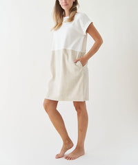 Shop Bamboo Cotton Linen Short Sleeve Dress | Women's Boutique Clothing, Dresses, USA Boutique