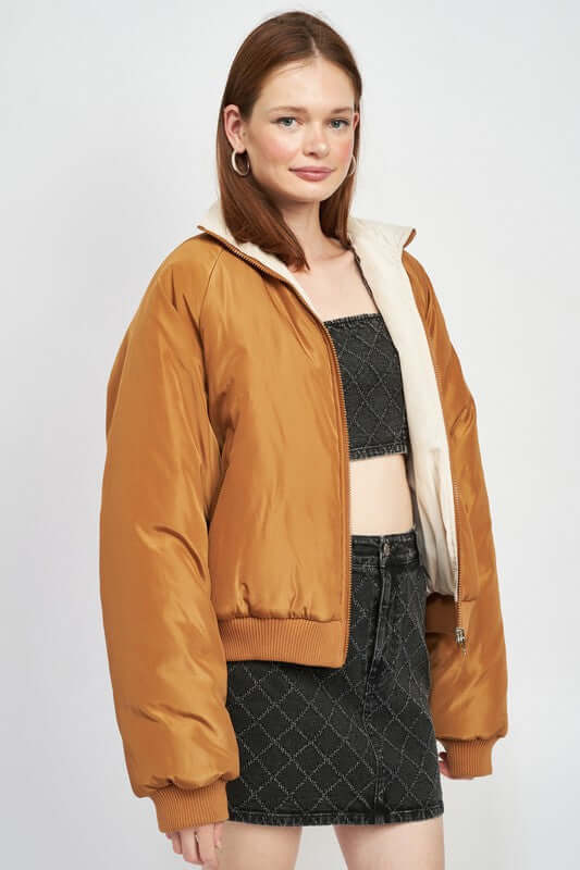 REVERSIBLE PUFFER JACKET, Emory Park, $ 99.00