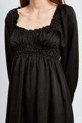 BABY DOLL MINI DRESS WITH RUFFLE DETAIL, Emory Park, $ 68.00