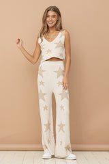 Shop Women's Soft Star Print Tank Pant Loungewear Set | Boutique Clothing, Sleepwear & Loungewear, USA Boutique