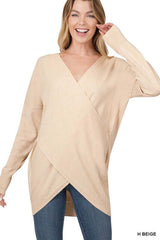 Cross Front Sweater, ZENANA, $ 48.95