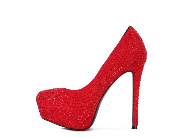 Shop CLARISSE Faux Suede High Heels Pumps | Women's Boutique Shoes in USA, Heels, USA Boutique