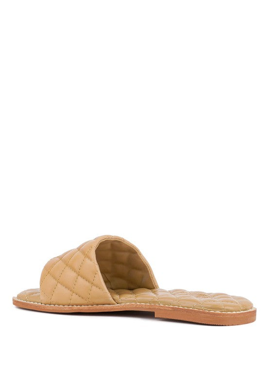 Shop ODALTA Handcrafted Quilted Summer Flats | Women's Boutique Shoes, Slide Flats, USA Boutique