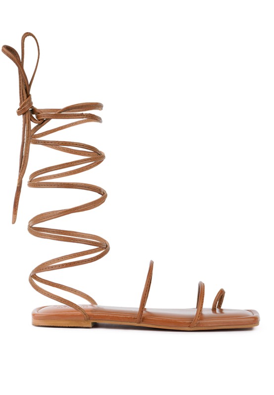 Shop AMATHA Essential Lace UP Summer Leather Flats | Women's Summer Shoes, Sandals, USA Boutique