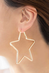 Shop Star & Oval Shape Gold Plated Hoop Earrings | Boutique Jewelry , Earrings, USA Boutique