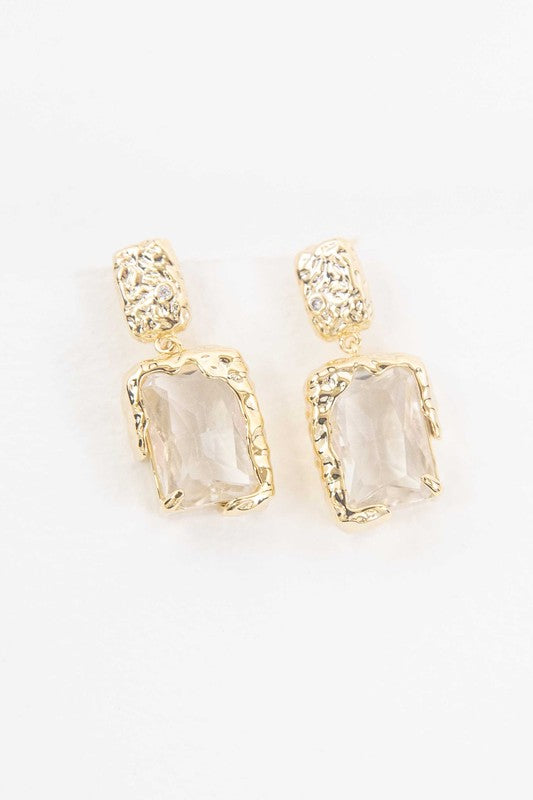 Shop Dipped Lava Gold Molten Drop Earrings Women's Fashion Jewelry, Earrings, USA Boutique