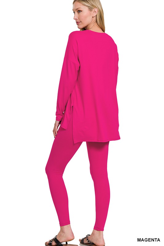 Shop Women's Brushed DTY Microfiber Loungewear Set | Boutique Clothing, Loungewear, USA Boutique
