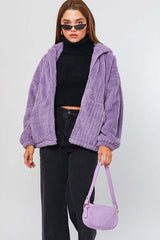 Oversized Fleece Hoodie Jacket