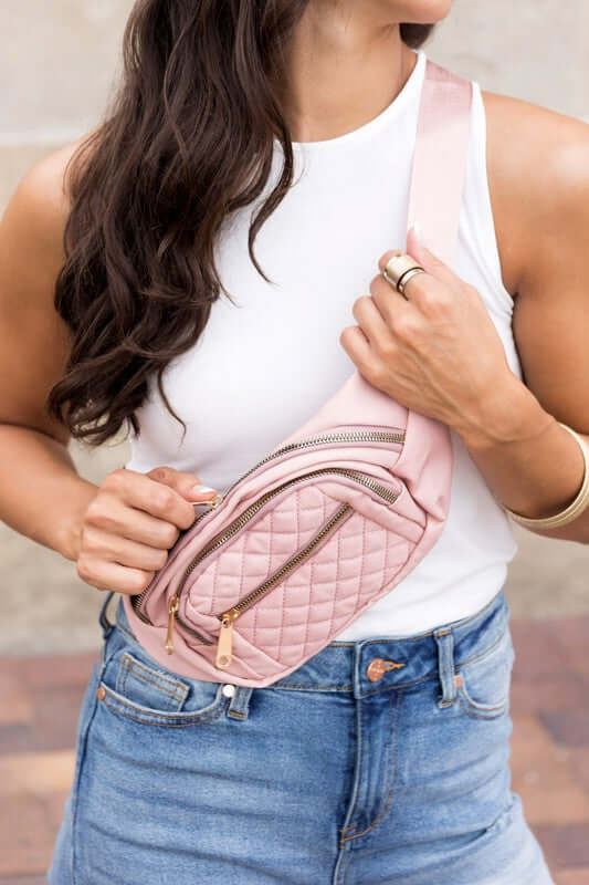 Quilted Belt Sling Bum Bag - Stylish & Versatile, Sling Bags, $ 40.95, A Moment Of Now™