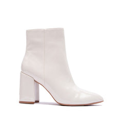 Shop Women's Stone White Block Heel Ankle Boots | Boutique Clothing & Shoes, Ankle Boots, USA Boutique