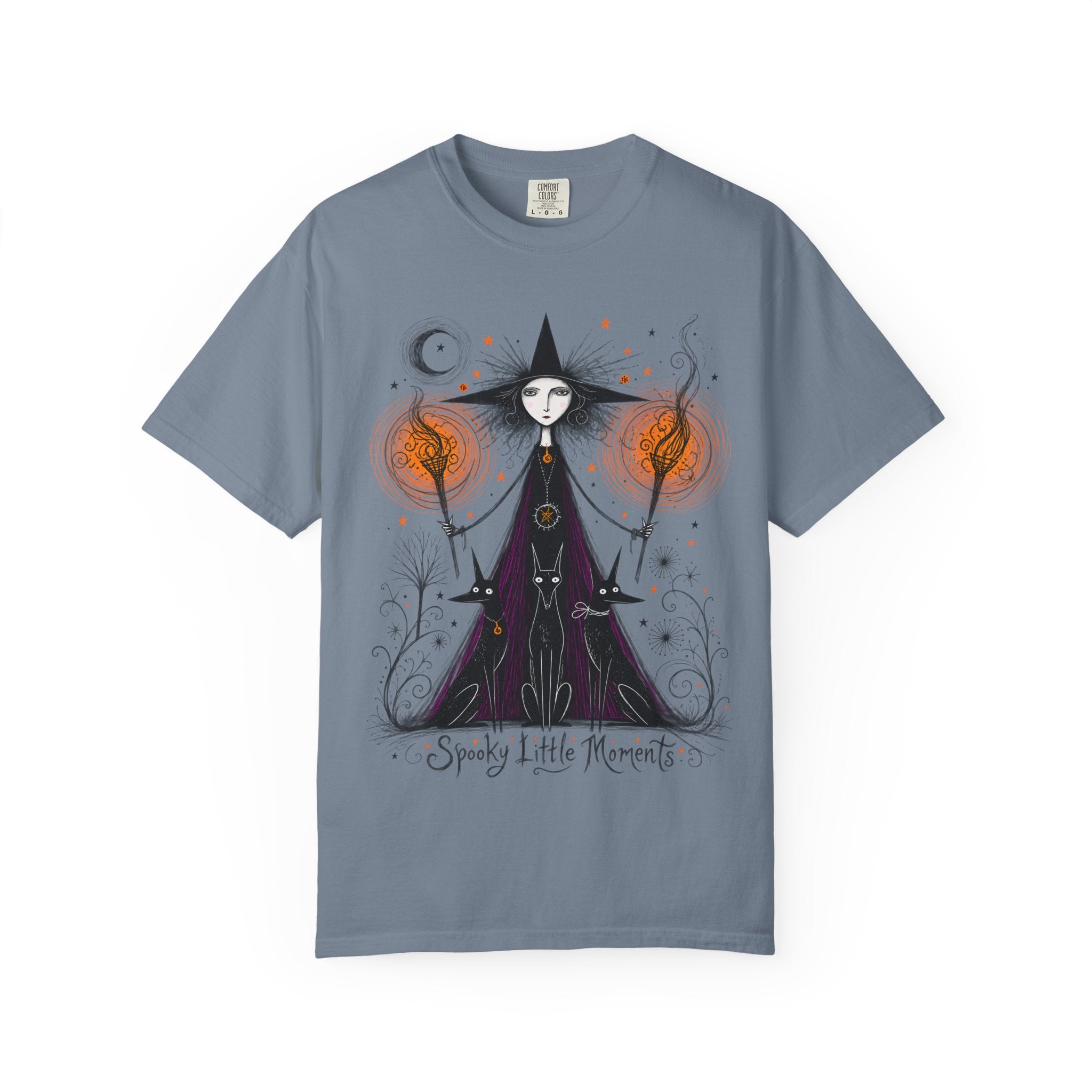 Witch Illustration T-Shirt — Spooky Little Moments Halloween Graphic Tee