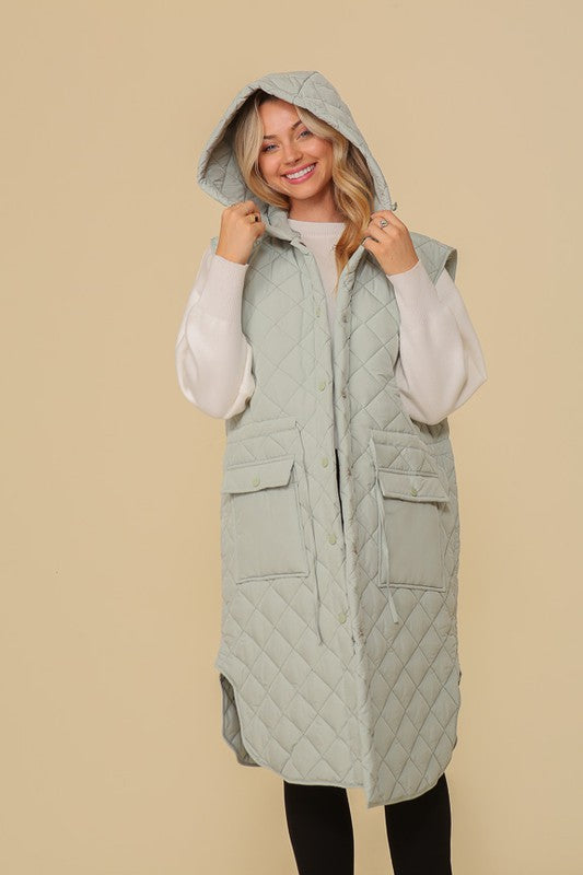 Oversized Quilted Midi Jacket, TIMING, $ 75.00