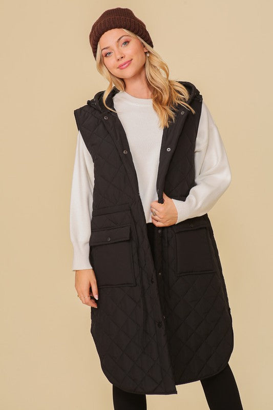 Oversized Quilted Midi Jacket, TIMING, $ 75.00