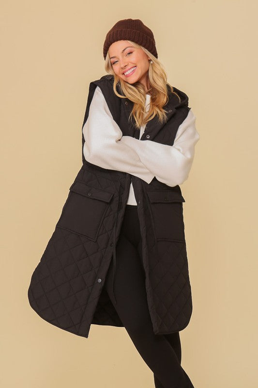 Oversized Quilted Midi Jacket, TIMING, $ 75.00