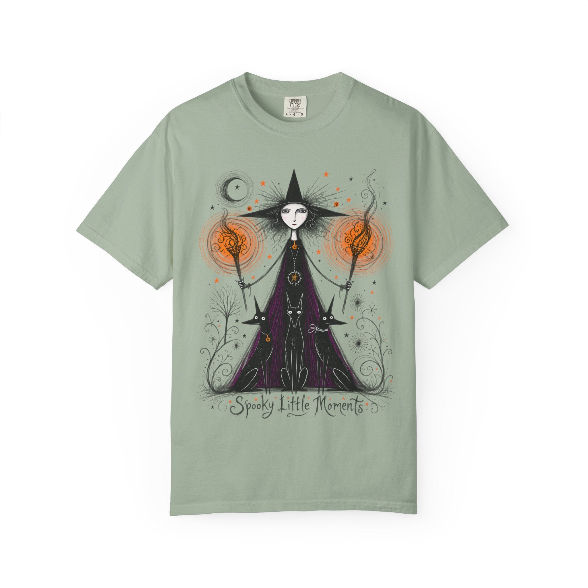 Witch Illustration T-Shirt — Spooky Little Moments Halloween Graphic Tee