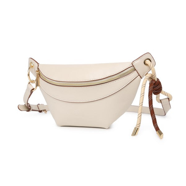 Shop Beige Vegan Leather Belt Sling Bag | Shop Boutique Handbags Beltbags, Sling Bags, USA Boutique