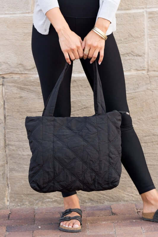 Puffy Quilted Tote Shoulder Bag - Fashion Meets Function, Shoulder Bags, $ 53.95, A Moment Of Now™
