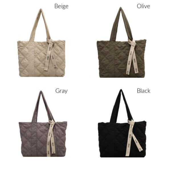 Puffy Quilted Tote Shoulder Bag - Fashion Meets Function, Shoulder Bags, $ 53.95, A Moment Of Now™