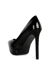 Rothko Black Patent Stiletto Heels Pumps