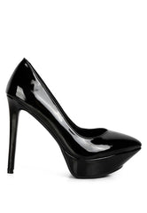 Rothko Black Patent Stiletto Heels Pumps