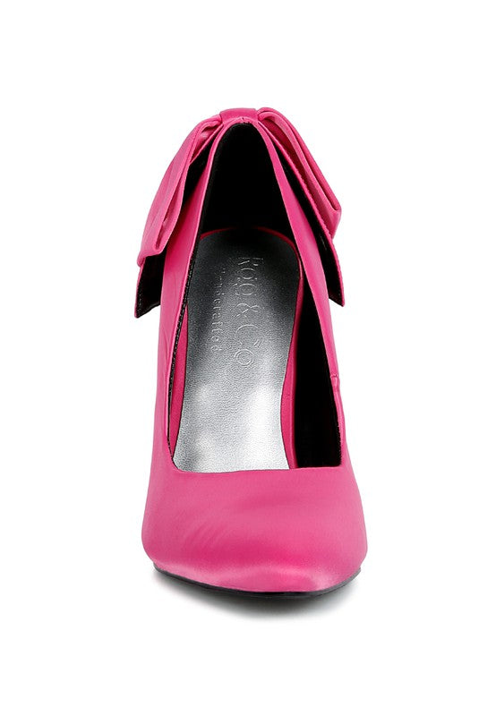 Shop Elegant Green Bow Satin Stiletto Pump Heels | Shop Boutique Footwear, Heeks, USA Boutique