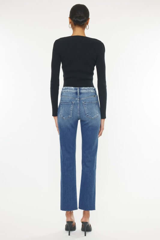 High Rise Slim Straight, Kan Can USA, $ 65.00