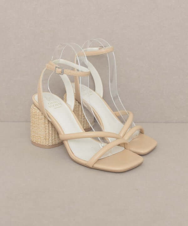 Oasis Society Alaia - Strappy Raffia Heels Sandals, Oasis Society, $ 53.95