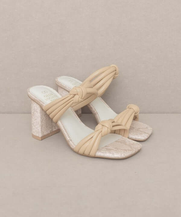 Oasis Society Raquel - Strappy Knot Heels Sandals, Oasis Society, $ 54.95