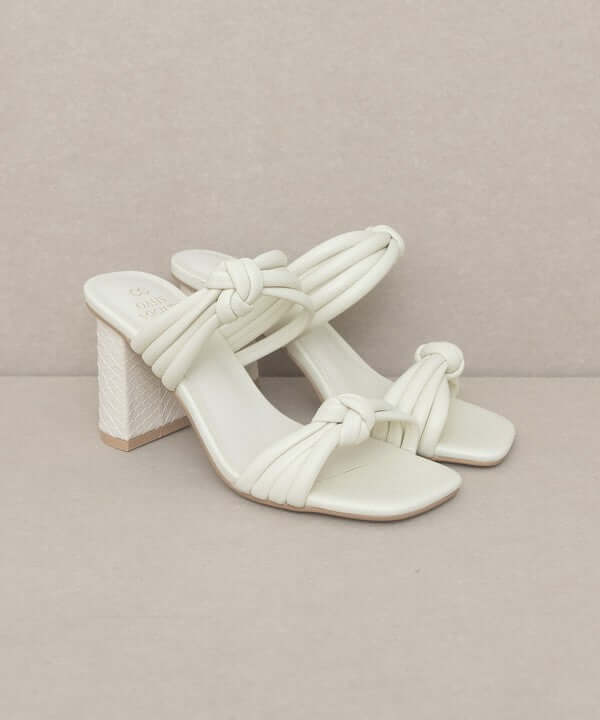 Oasis Society Raquel - Strappy Knot Heels Sandals, Oasis Society, A Moment Of Now