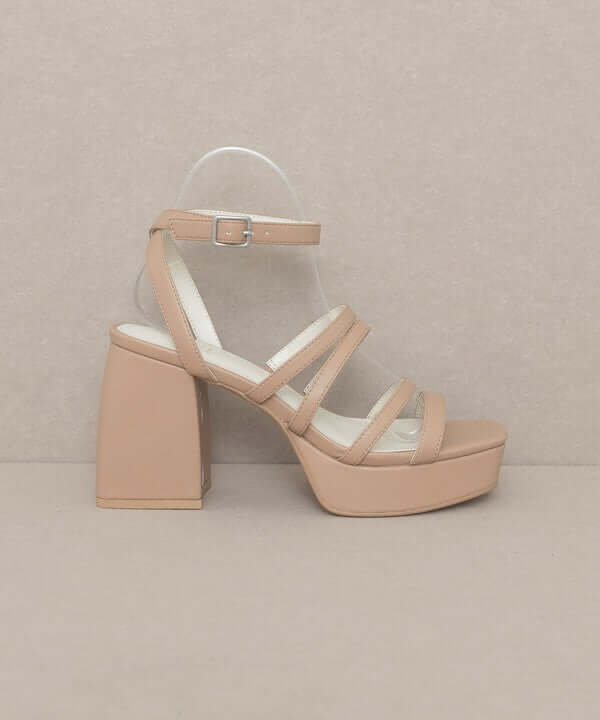 OASIS SOCIETY Talia - Strappy Platform Heels Sandals, Oasis Society, A Moment Of Now