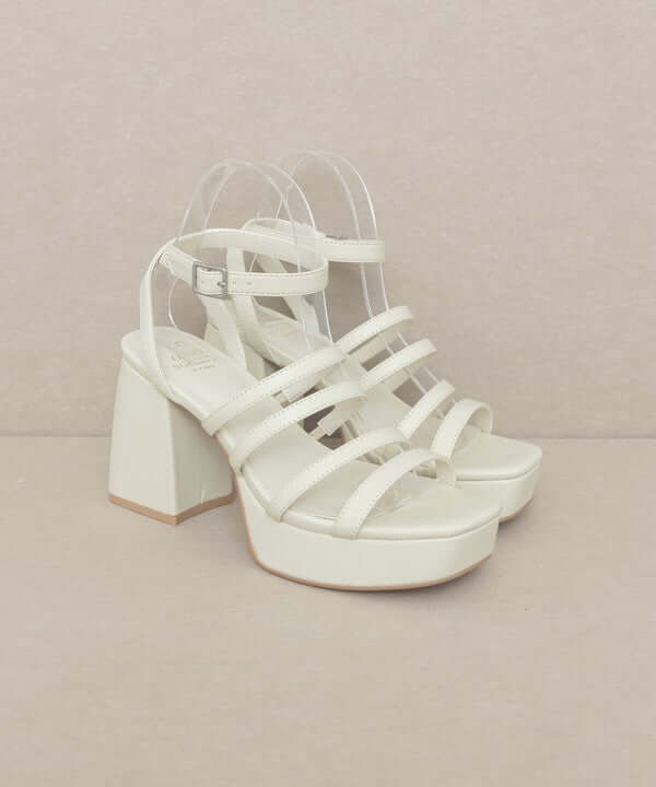 OASIS SOCIETY Talia - Strappy Platform Heels Sandals, Oasis Society, A Moment Of Now