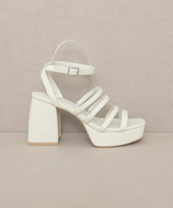 OASIS SOCIETY Talia - Strappy Platform Heels Sandals, Oasis Society, A Moment Of Now