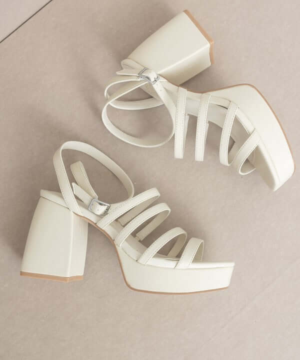 OASIS SOCIETY Talia - Strappy Platform Heels Sandals, Oasis Society, A Moment Of Now