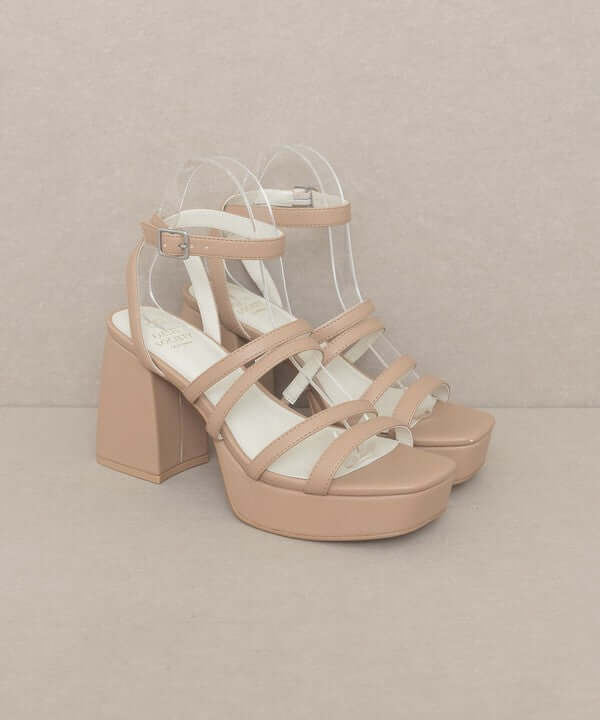 OASIS SOCIETY Talia - Strappy Platform Heels Sandals, Oasis Society, A Moment Of Now