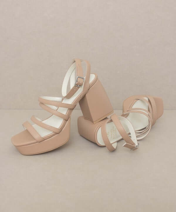 OASIS SOCIETY Talia - Strappy Platform Heels Sandals, Oasis Society, A Moment Of Now