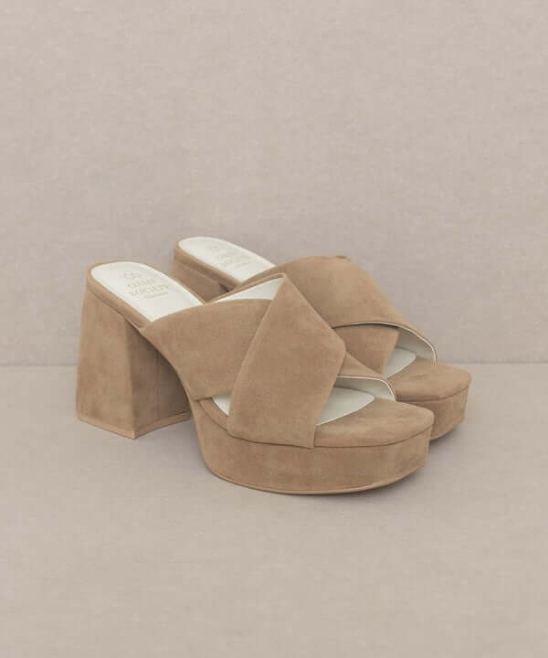 Oasis Society Carmen - Chunky Platform Mule Heels Sandals, Oasis Society, $ 66.95