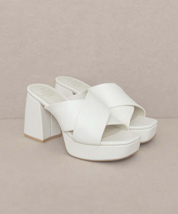 Oasis Society Carmen - Chunky Platform Mule Heels Sandals, Oasis Society, $ 66.95